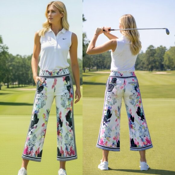 Lucky in Love Pants - NWT Lucky in Love Women Golf CULOTTES Pants Capris Crops S Small